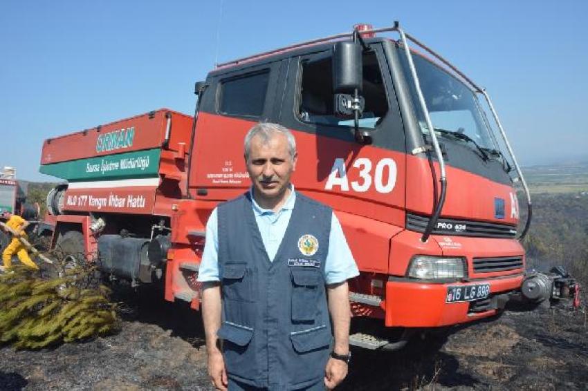 Bursa'da 5 hektar çam ormanı böyle yandı