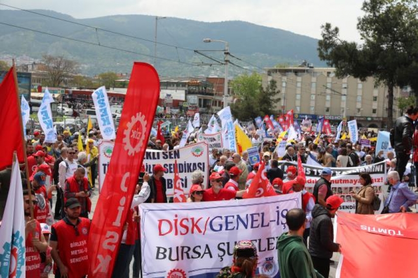 Bursa ve Türkiye'nin çeşitli kentlerinden 1 Mayıs fotoğrafları