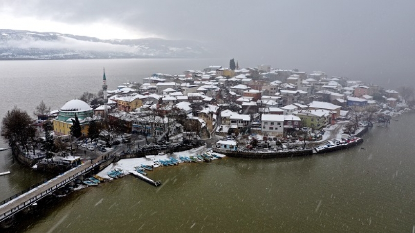 Bursa'da kar manzaraları