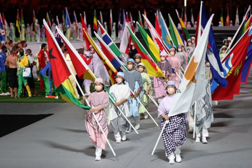 Tokyo Olimpiyatları'nın kapanış töreninden görüntüler
