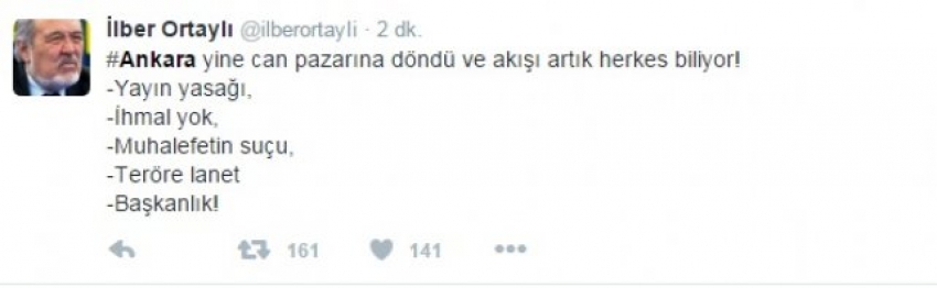 Ankara'daki patlama ile sosyal medya paylaşımları