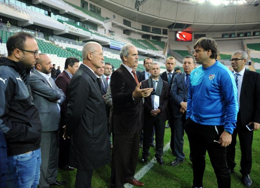 Bursaspor ilk kez Timsah Arena'da çalıştı