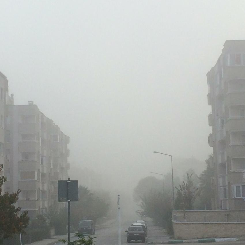 Bursa yoğun sis altında