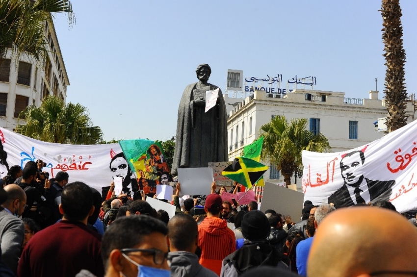 Tunus’ta ekonomik kriz protesto edildi