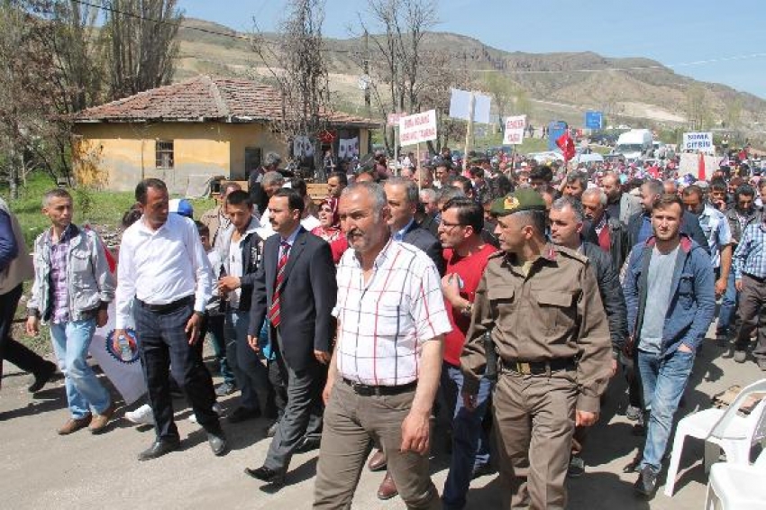 Amasya’da madencilerin açlık grevi ikinci gününde