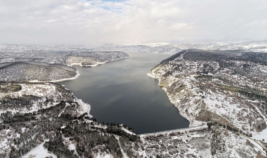 Ankara’nın barajlarında kar bereketi