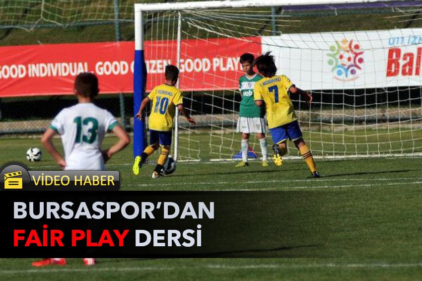 Bursaspor'dan Fair Play dersi 