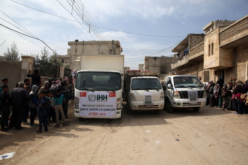 İHH İnsani Yardım Vakfı Afrin’de