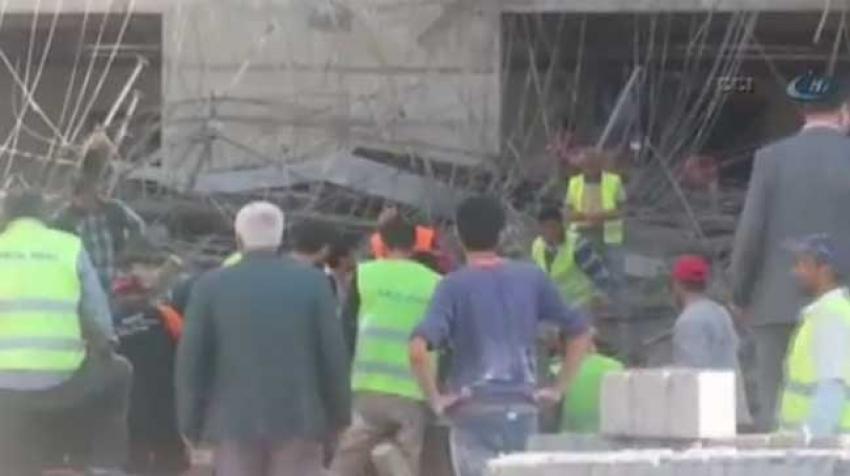 Hastane inşaatında çatı çöktü: 3 işçi öldü