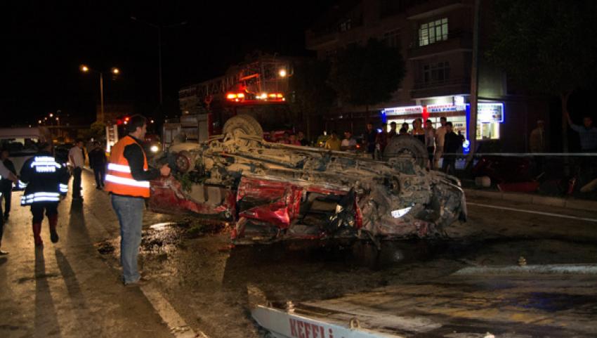 Terme'de trafik kazası: 11 yaralı