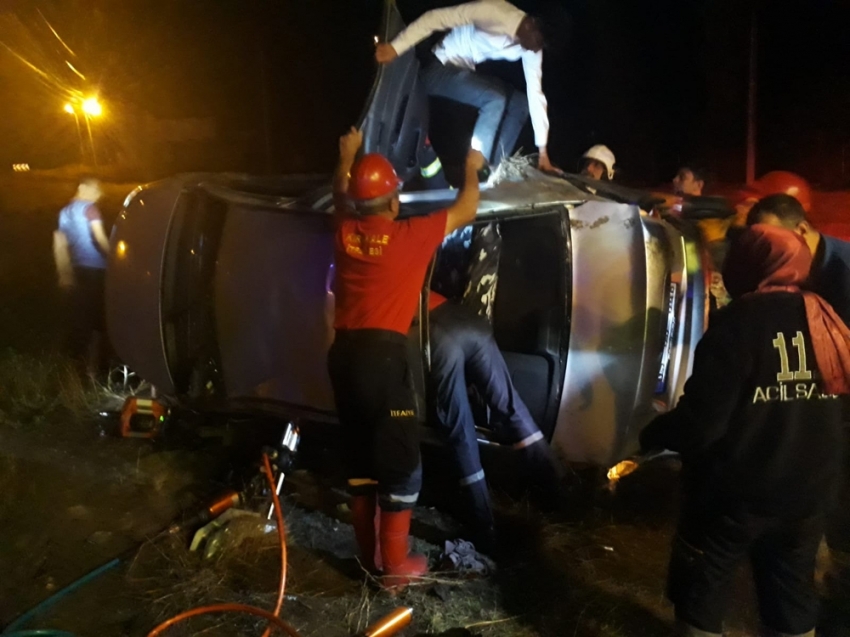 Kırıkkale’de otomobil devrildi: 4 yaralı