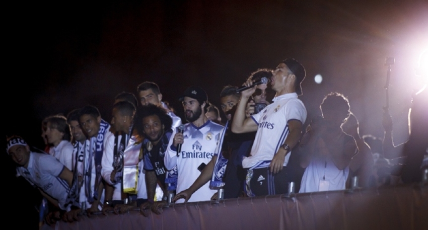 Real Madrid şampiyonluğu kutladı