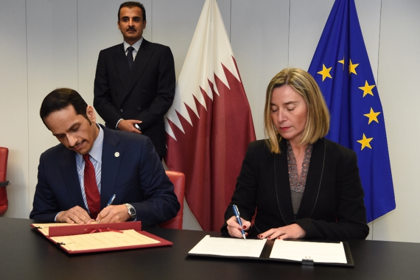 Katar ile AB arasında işbirliği anlaşması