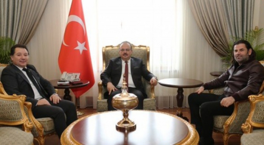 Başkan Mestan ve Üzülmez'den Vali Canbolat'a ziyaret