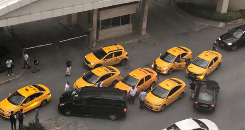 Uber sürücüsünü tehdit eden taksi sürücülerine operasyon