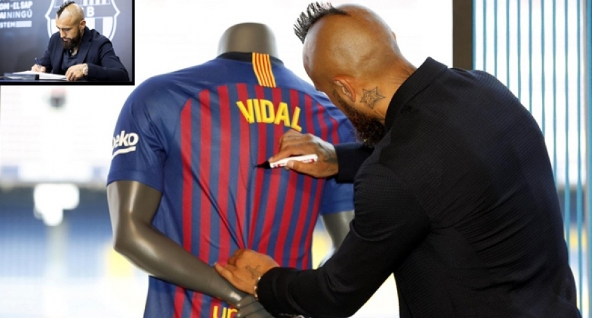 Barcelona, Arturo Vidal'e kavuştu