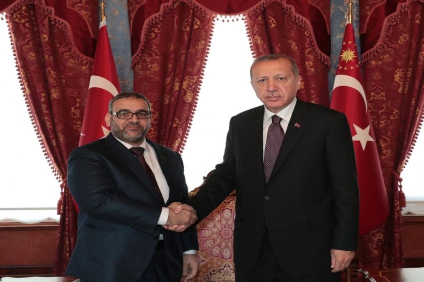 Cumhurbaşkanı Erdoğan ile El Meşri görüşmesi başladı