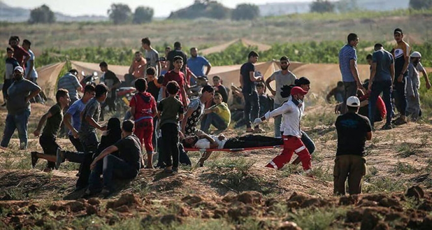 Gazze'de 2 Filistinli hayatını kaybetti, 270 kişi yaralandı