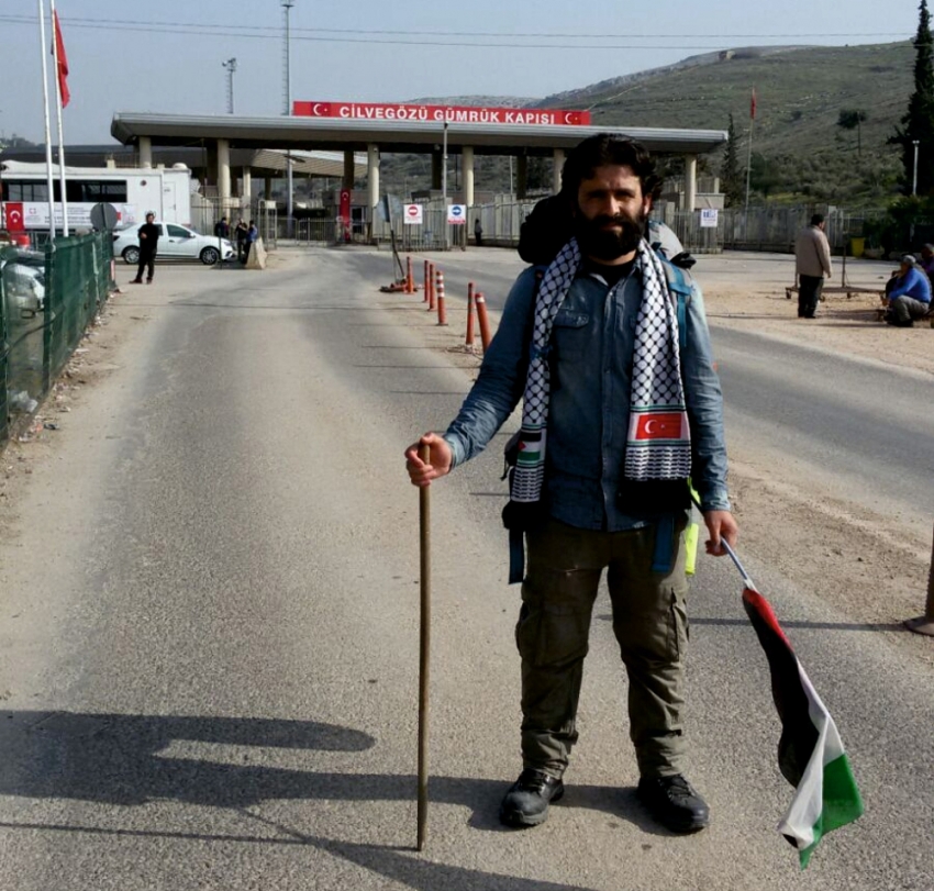 Filistin için 54 gün yürüdü
