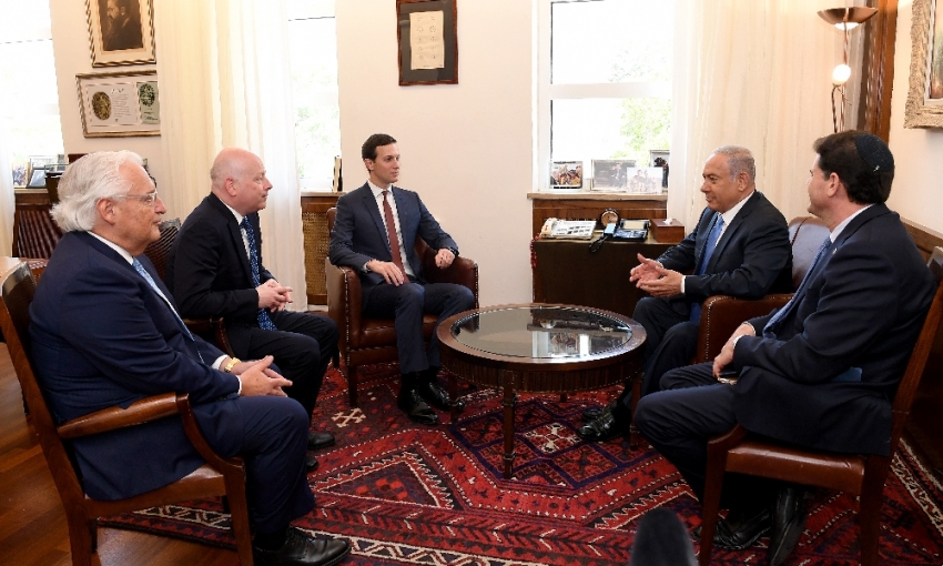 Netanyahu, Kushner ve Greenblatt ile bir araya geldi