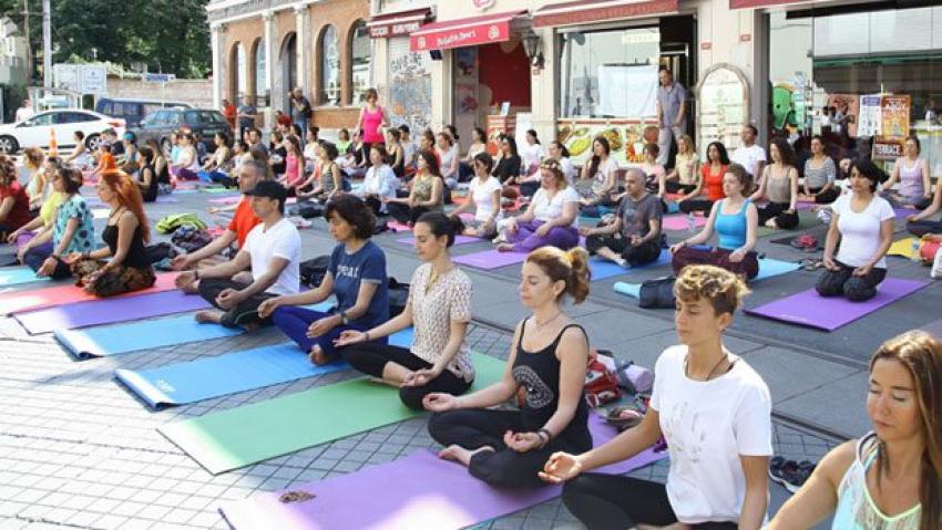 Yoga Günü İstanbul'da böyle kutlandı