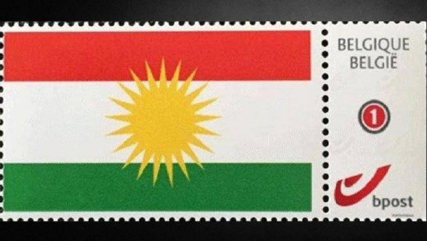 Posta pulunda Kürdistan bayrağı