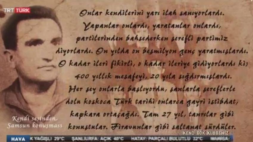 Atatürk'e hakaret dolu ifadeler