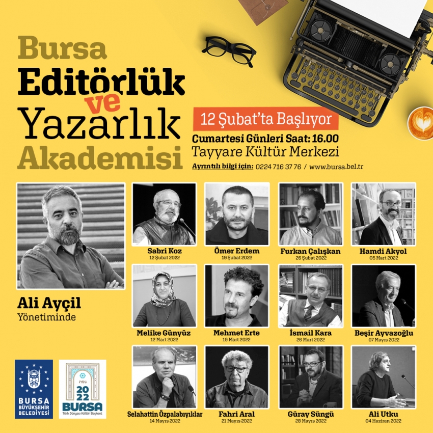Bursa Büyükşehir’den editörlük ve yazarlık akademisi