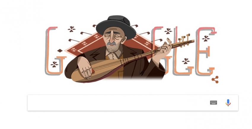 Google, Aşık Veysel'e özel doodle yaptı