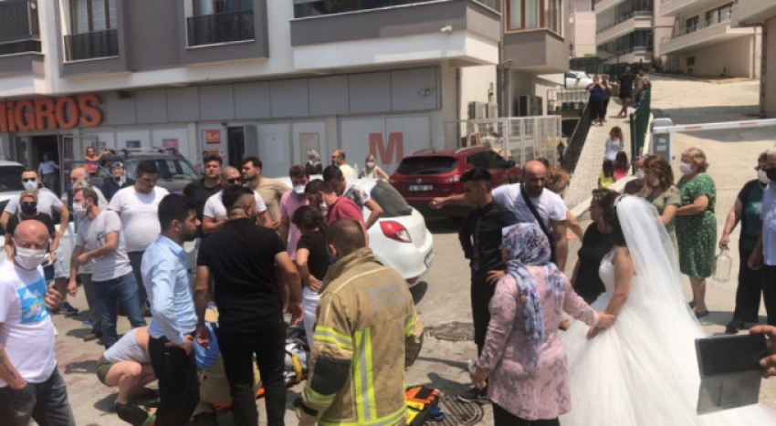 Bursa'da düğün konvoyu kaza yaptı
