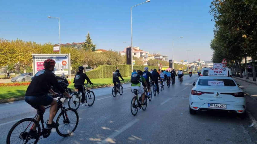 Bursa’da pedallar SMA hastası Mehmet Ayaz için döndü