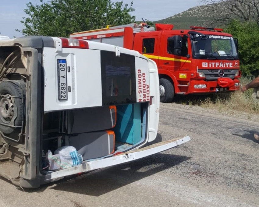 Denizli’de trafik kazası:7 yaralı