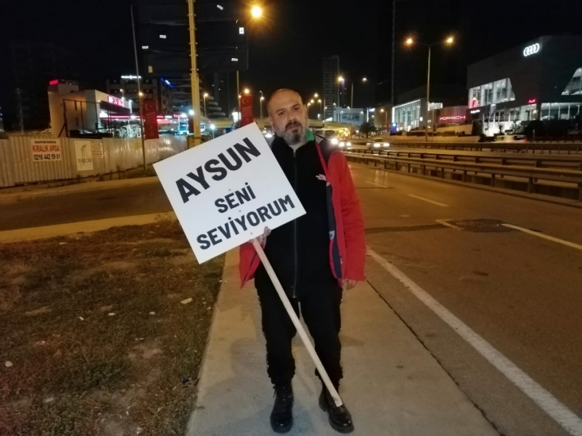 Eşiyle barışabilmek için İstanbul’dan Ankara’ya yürüyor