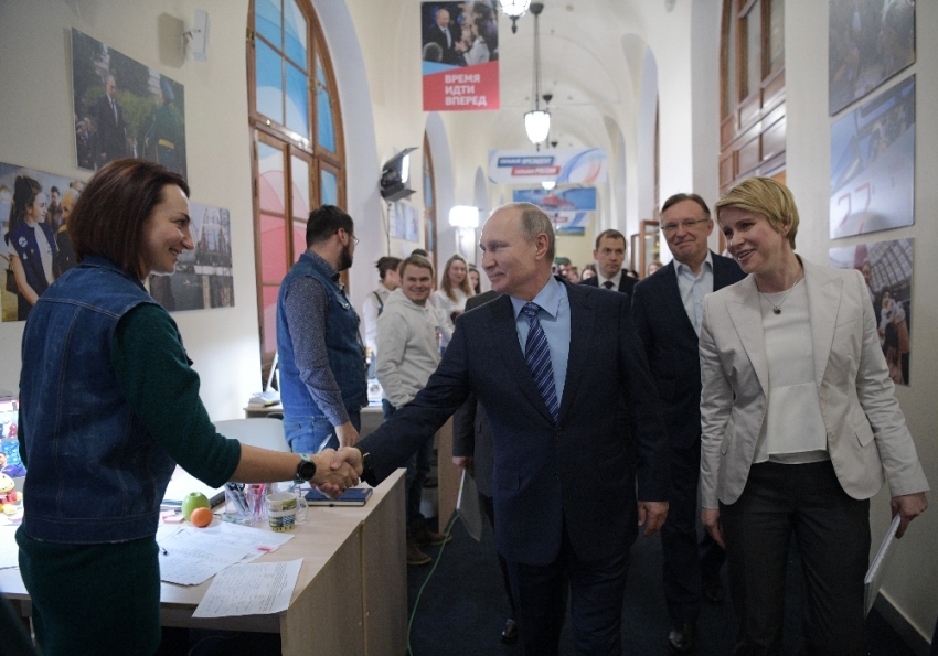 Putin seçim öncesi orayı ziyaret etti