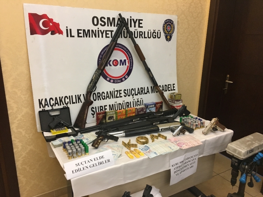 Osmaniye’de silah kaçakçılığı operasyonu: 18 gözaltı