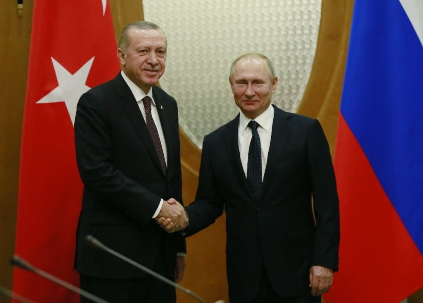Cumhurbaşkanı Erdoğan, Putin tarafından uğurlandı