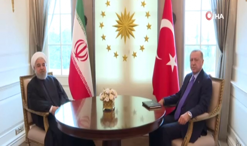 Cumhurbaşkanı Erdoğan, Ruhani’yi Çankaya Köşkü’nde kabul etti