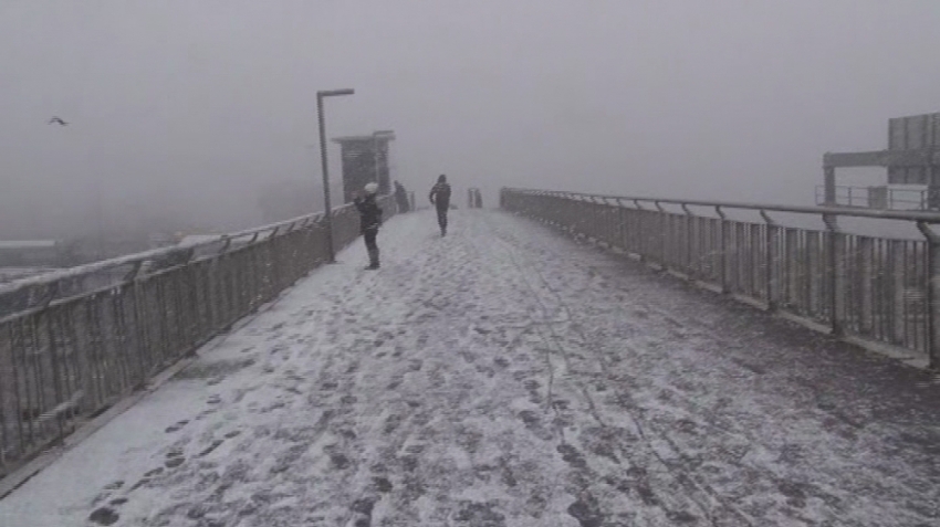 İstanbul’da kar süprizi