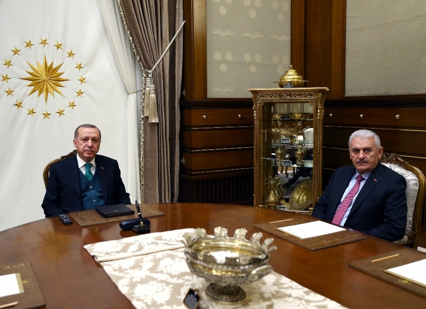 Cumhurbaşkanı Erdoğan, Başbakan Yıldırım’ı kabul etti