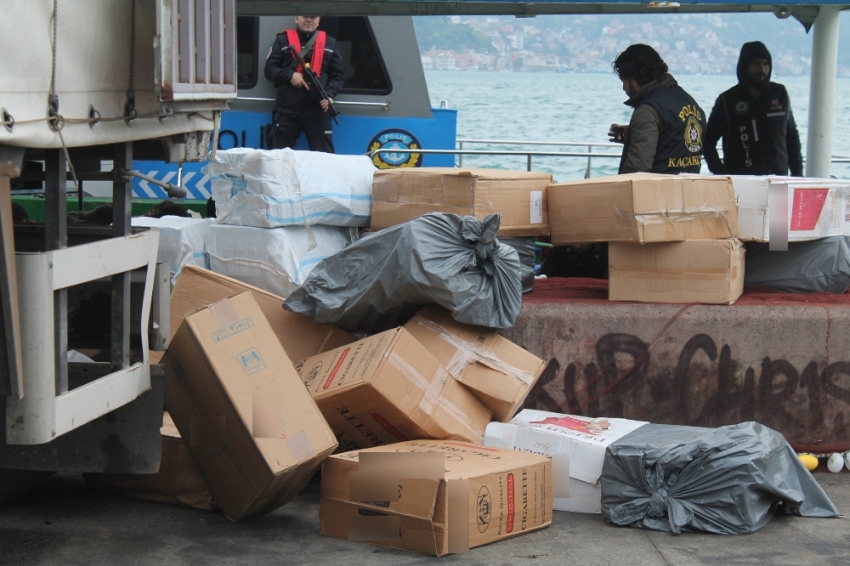 İstanbul’da 2 milyon TL’lik kaçak sigara ele geçirildi