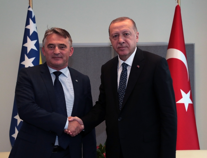 Cumhurbaşkanı Recep Tayyip Erdoğan, Bosna Hersek Devlet Başkanlığı Konseyi Başkanı Jelyko Komsiç’i kabul etti
