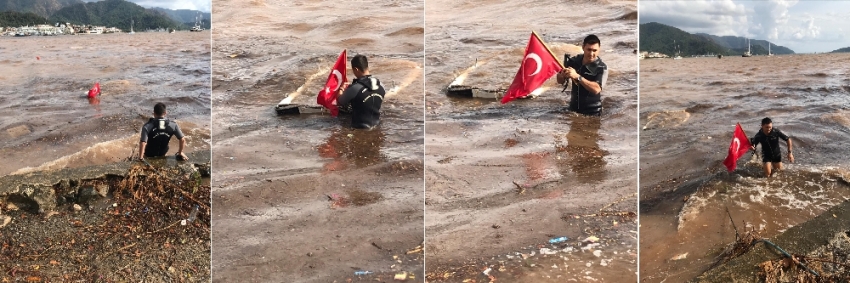 Sahil Güvenlik Türk bayrağı için seferber oldu