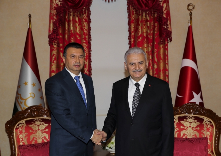 Başbakan Yıldırım, Tacikistanlı mevkidaşıyla görüştü