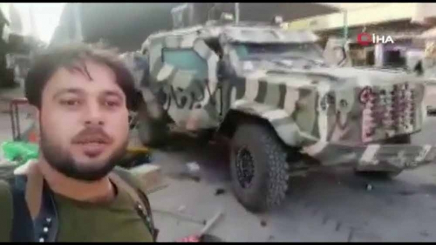 SMO teröristlere ait zırhlı bir araç ele geçirdi