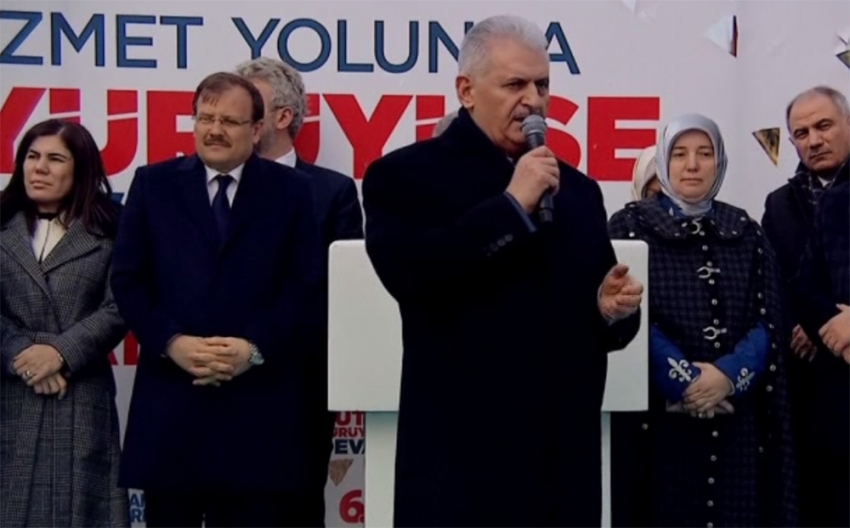 Başbakan Yıldırım Bursa’da coşkulu kalabalığa seslendi