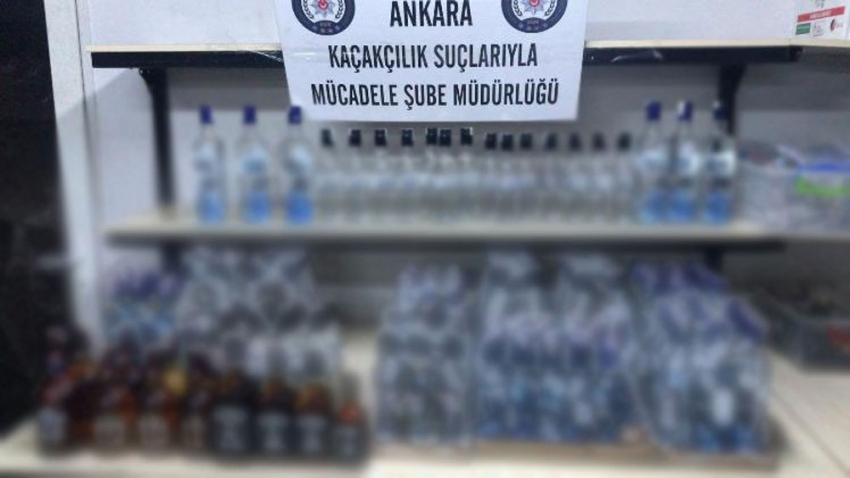 Ankara’da kaçak içki operasyonu: 22 gözaltı