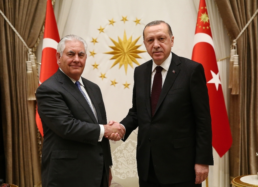 Cumhurbaşkanı Erdoğan, Tillerson’ı kabul etti