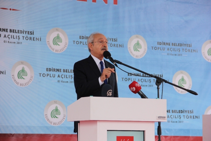 Kılıçdaroğlu, Edirne’de Katı Atık Tesisi açılışına katıldı