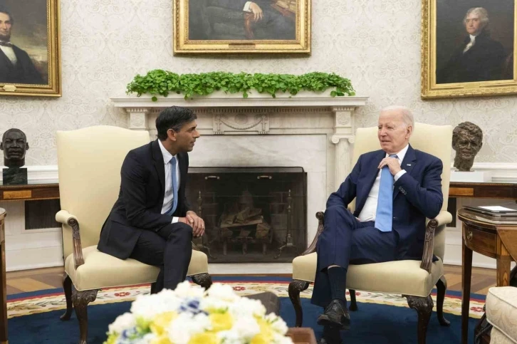 ABD Başkanı Biden, İngiltere Başbakanı Sunak ile bir araya geldi

