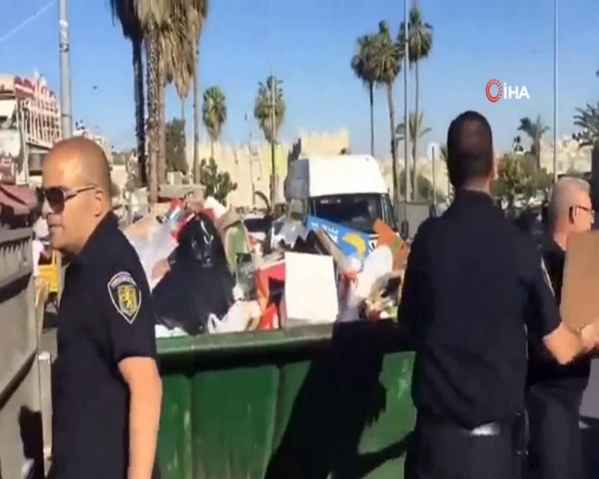 İsrail polisi, gıda yardımlarına el koydu